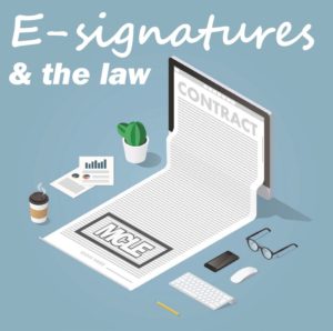E Signatures and the law