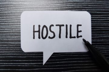The word Hostile; business law orange county