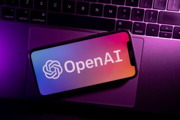 Open AI photo with logo; business law